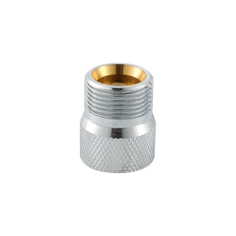 Penyambung loyang YT7018, knurling, bersalut krom, injap tidak kembali3/4"